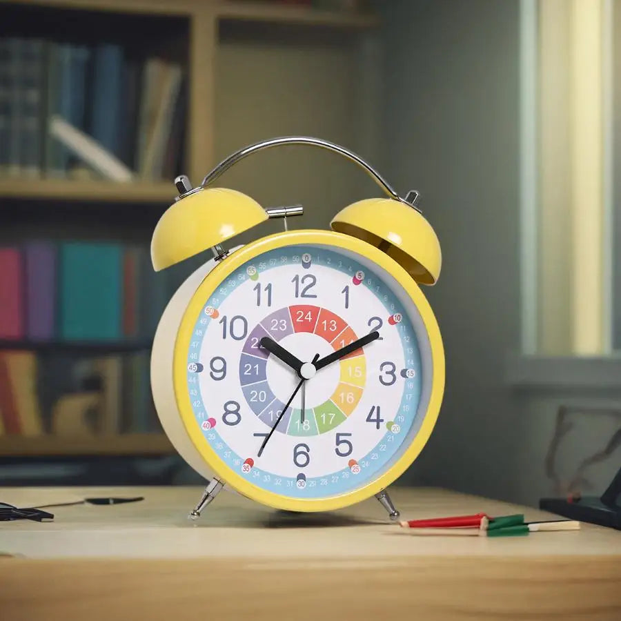 1pc student-only bedroom table alarm clock; 3-inch early education small alarm clock; Room/home décor