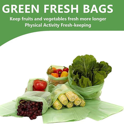 Green Bags for Fruits and Veggies Reusable Vegetable Bags for Refrigerator Food  Keep Fruits, Vegetables and Cut Flowers