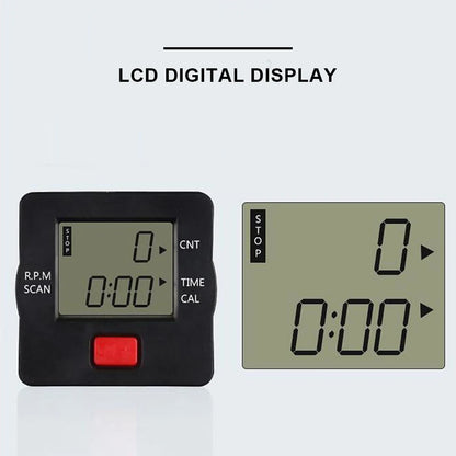 Mini Exercise Bike Folding Pedal Exerciser with LCD Display Adjustable Resistance Multifunctional Home Office Fitness Equipment