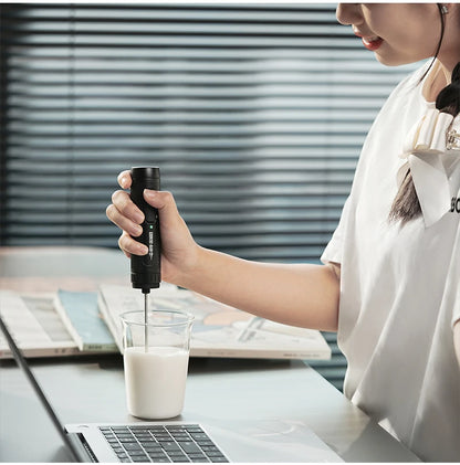 MHW-3BOMBER Official New Electric Milk Frother Handheld Wireless Blender Latte Cream Egg Beater Food Blender