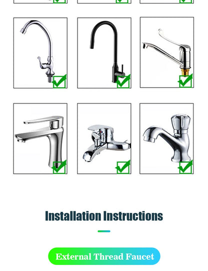 Kitchen Faucet Nozzle Extender Sink Water Tap Nozzle Filter Bubbler Faucet Aerator Attachment Home Bathroom Toilet Accessories