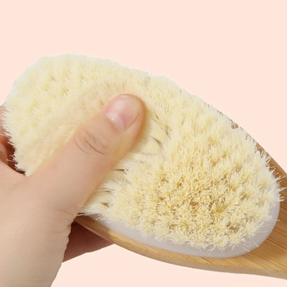 Double-sided Shower Bath Body Brush Skin Care Long Handle Soft Bristles Shower Brush Dry Skin Exfoliating Cleaning Tool