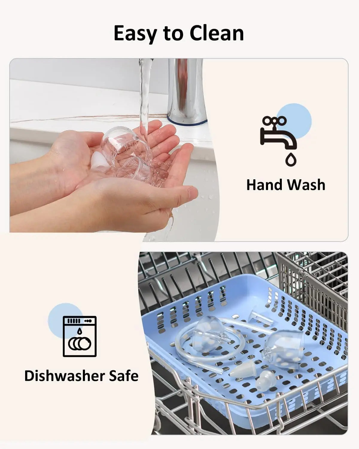 Baby Nasal Aspirator Electric Nose Cleaner with Built-In Music & Night Light Rechargeable Nose Booger Sucker for Infants Babies