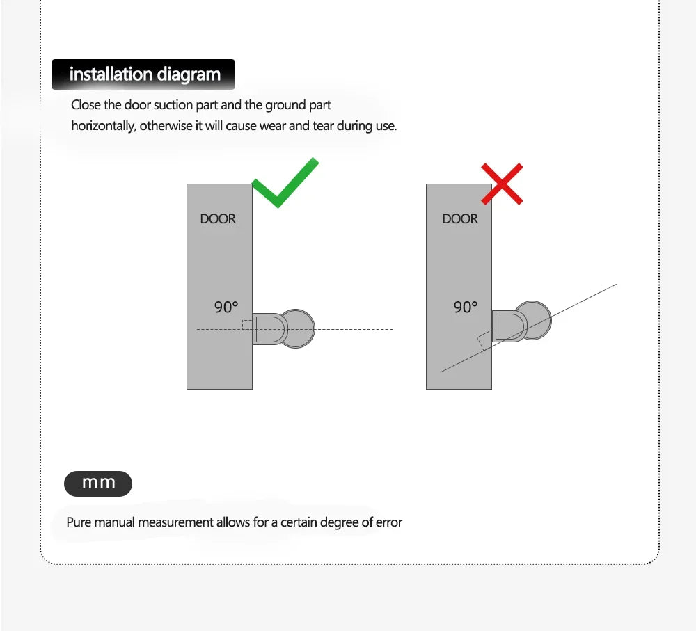 Door Stop Magnetic Door Stopper Milk White Black Nail Free Door Base Door Hardware Close Prevention Door Closer Bumper Block