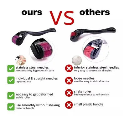 540 Needles for Facial Body Hair Growth Derma Roller for Skin Beard  0.2mm 0.25mm 0.3mm Skin Care Treatment Microneedle