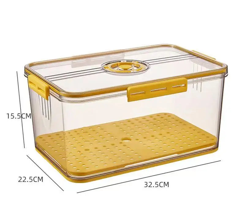 Bread Box for Kitchen Countertop Time Recording Fridge Organizers Storage with Lid for Homemade Toast Bagel Donut Cookies