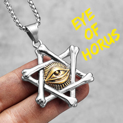 Salomon Masonic Star of David Stainless Steel Men Necklaces Pendant Chain Punk New in For Women Fashion Jewelry Gifts Wholesale