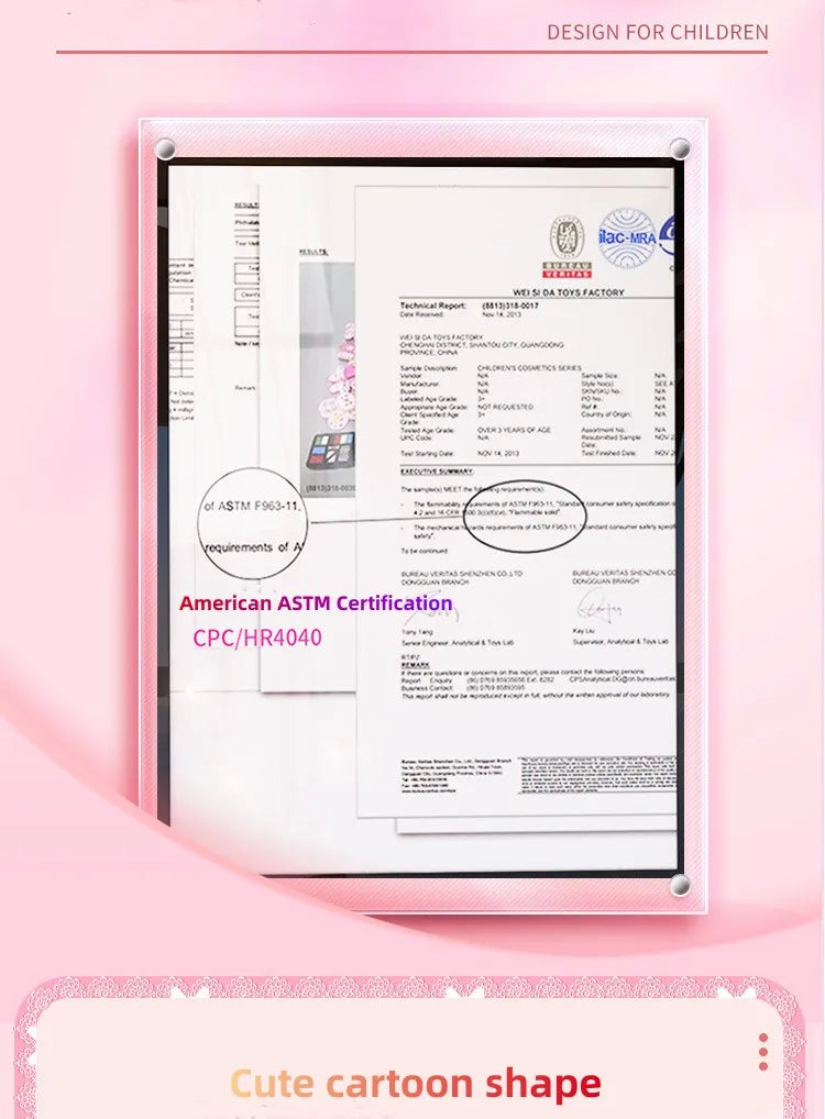 Girl Ice Cream Cosmetics Princess Cosmetics Box Ice Cream Box Lipstick Children's Toys Children's Games Baby Cosmetics Set