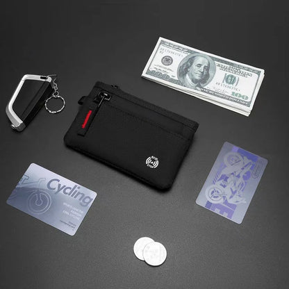 RFID Blocking Anti-Theft Slim Wallet - Compact Card Holder & Coin Purse for Men Women, Travel Essentials, NFC Protection
