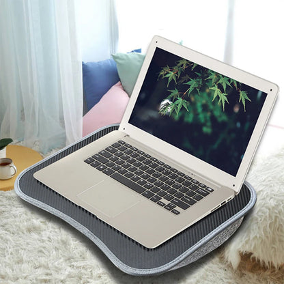 Laptop Lap Desk with Soft Pillow Cushion Multifunctional Laptop Desk Writing Padded Tray for Work Game