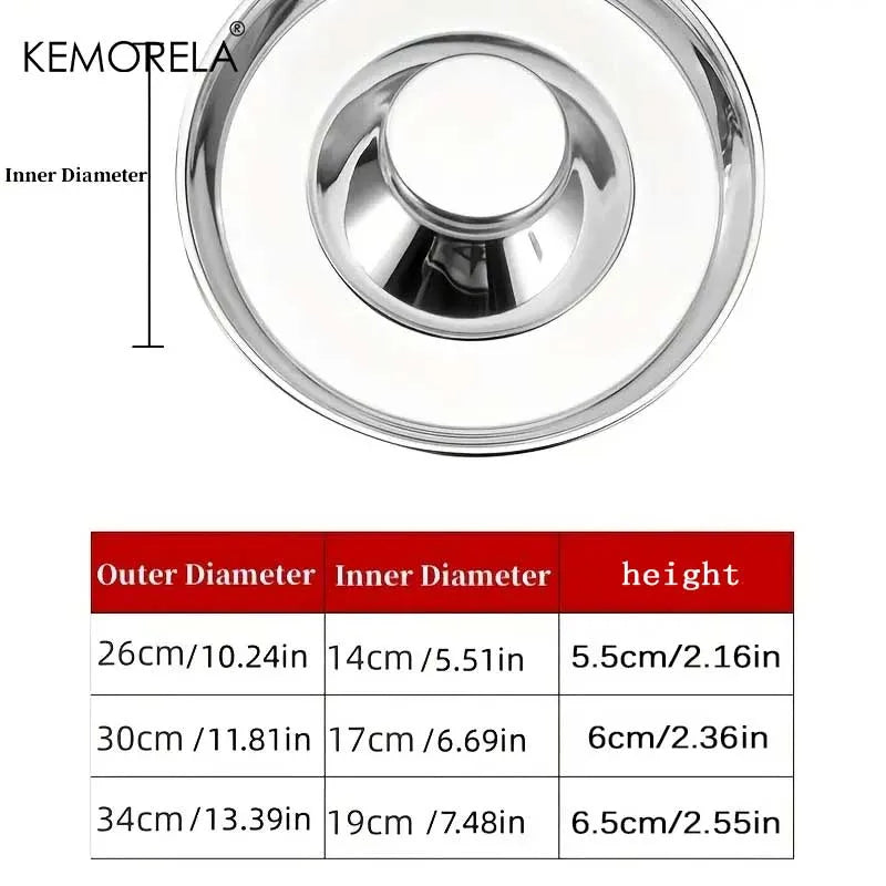 1PC Stainless Steel Dog Slow Feeder Bowl Puppy Litter Food Feeding Dish Weaning Water Bowl Pets Feeder Bowl and Water