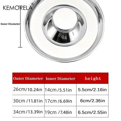 1PC Stainless Steel Dog Slow Feeder Bowl Puppy Litter Food Feeding Dish Weaning Water Bowl Pets Feeder Bowl and Water