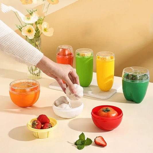 Food Fruit Vegetable Reusable Airtight Fresh Storage Storage Box for Fruits and Vegetables Easy to Clean Kitchen Gadgets