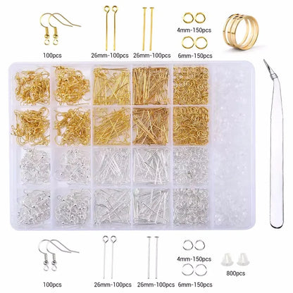 Jewelry Making Supplies Kit with Jewelry Making Tools Earring Charms Jewelry Wires Jewelry Findings Jewelry Making and Repair