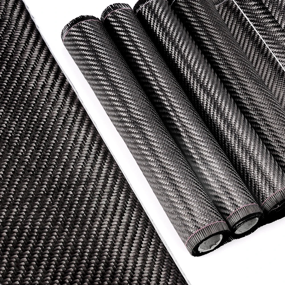 3K 200gsm Carbon Fiber Cloth 50cm/30cm wide Plain Carbon Fabric For Commercial Car Part Sport Equipment