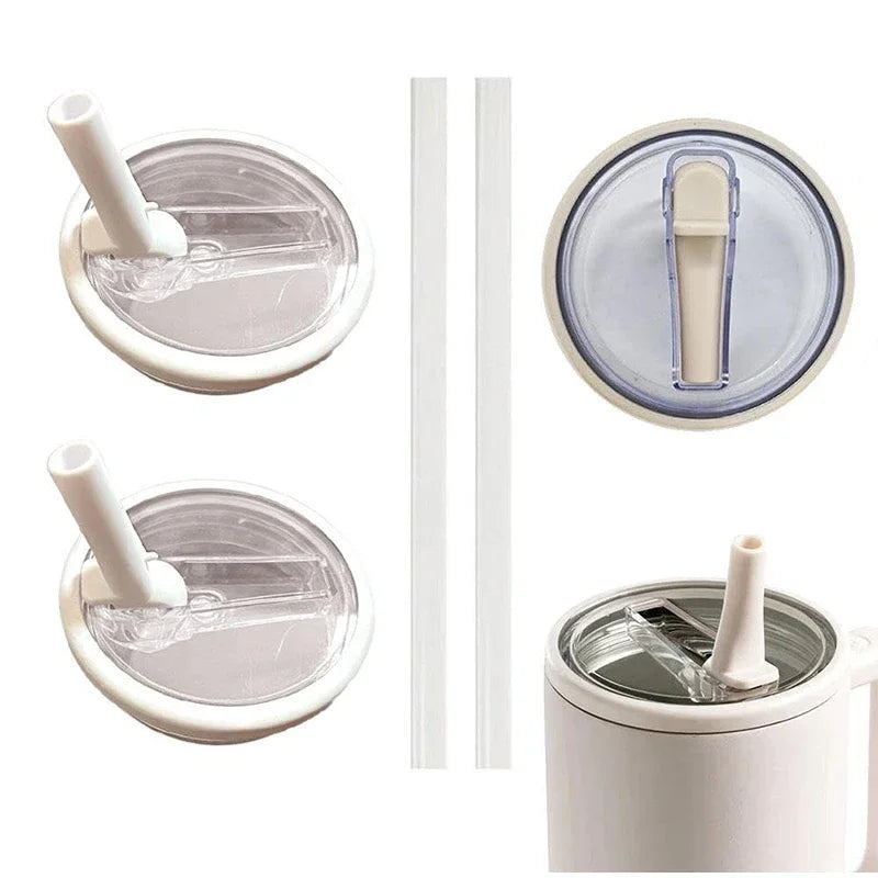 Spill-proof Cup Cover for Stanley 40oz Replaceable Environmental Protection Cup Cover Creative Spiral Straw Cover Cup Accessorie