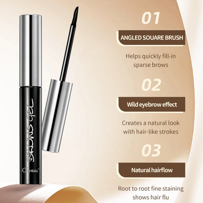 Ocheal Easy Peel Off Eyebrow Gel Tattoo Tint Semi-Permanent Eyebrow Gel Waterproof Long-Lasting Black Brown 3D Mascara Serums
