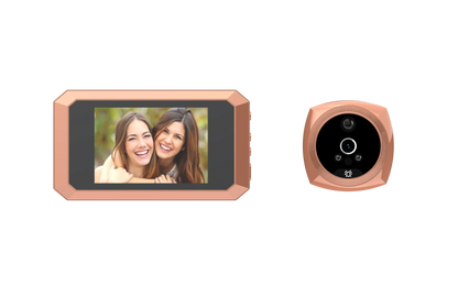 3.5" Monitor Video Doorbell Digital Viewer Video-eye Door Peephole Camera Photo Record Night Vision Human Detection 200W Pixels