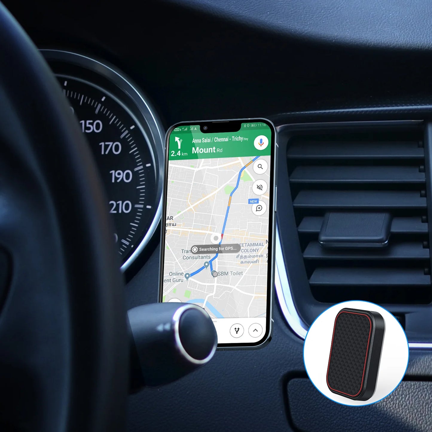 Magnetic Car Phone Mount Rectangle Flat Universal Car Phone Holder for Dashboard Fridge Desk Smartphone Holder Strong Magnets