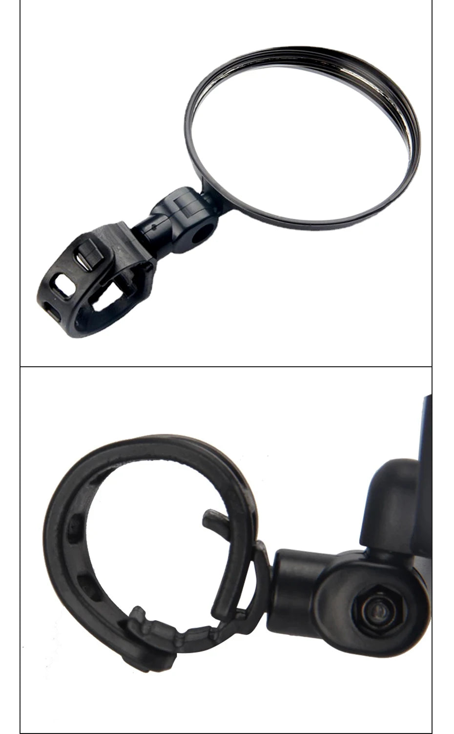 Motorcycles Rearview Mirror Side Mirror For Safety View Turning Left Right Mirror Adjustable Mini Autocycle Rear View