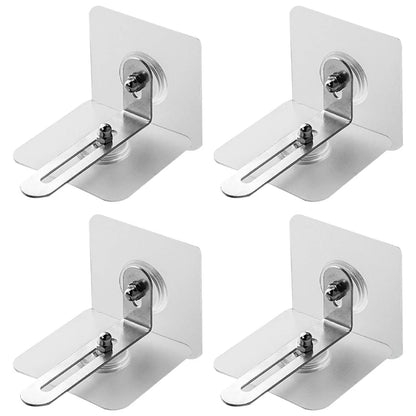 4Pcs Furniture Anchors Anti-tip Furniture Straps Adjustable Anti-Fall Buckle Cabinet Anchors Furniture Wall Anchors J16 22