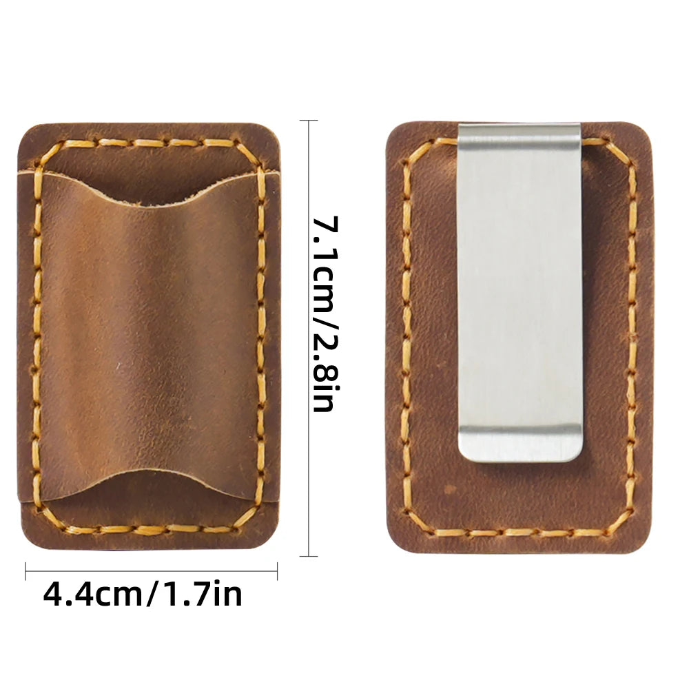 Leather Notebook Pen Holder with Clip Bookmark Book Accessories Convenient Portable Travel Supplies Office School Stationery