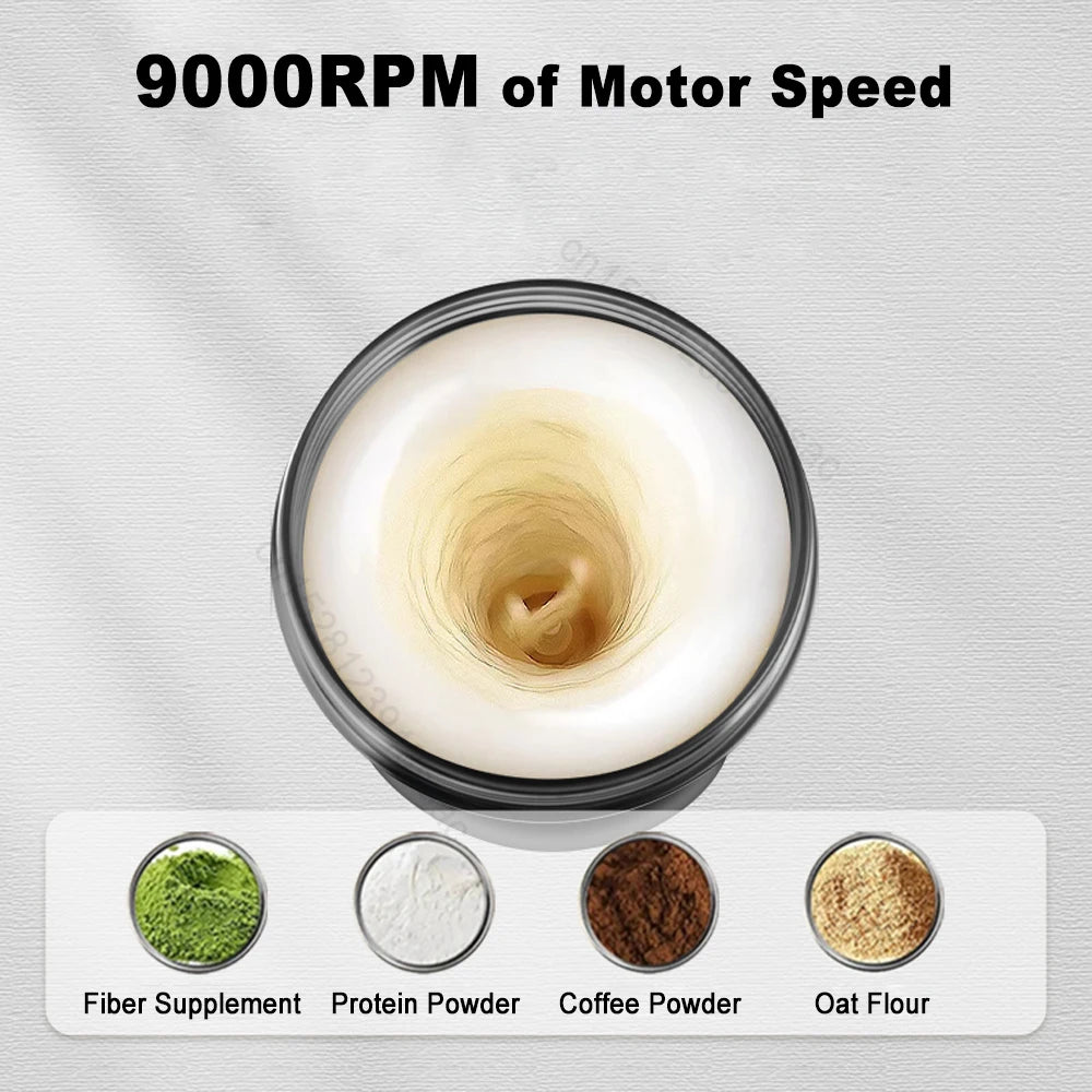 Portable Blender Bottles Electric Protein Powder Shaker Bottle Automatic Mixing Cup Electric Shaker Bottle Powdered Milk Shaker