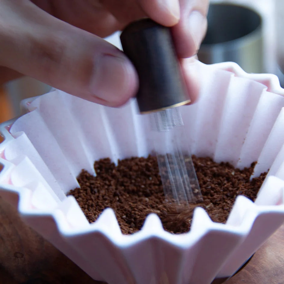 Espresso Coffee Stirrer Coffee Stirring Tool Coffee Powder Stirrer Needle Distributor Wood Handle Barista Hand Distribution Tool