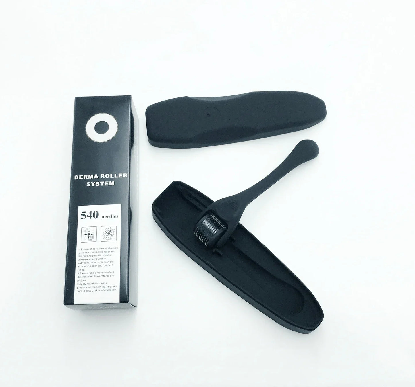 Micro Needle 540 Derma Roller Face Roller Titanium Hair Regrowth Beard Growth Microniddle Roller for Face Massager Skin Care