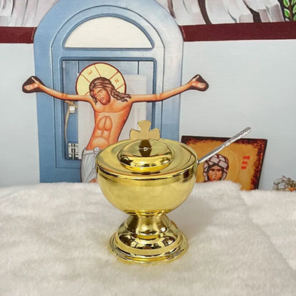 Mass Supplies Holy Water Cups Gold-plated Worship Supplies Church Decorations Church Memorabilia Religious Memorabilia