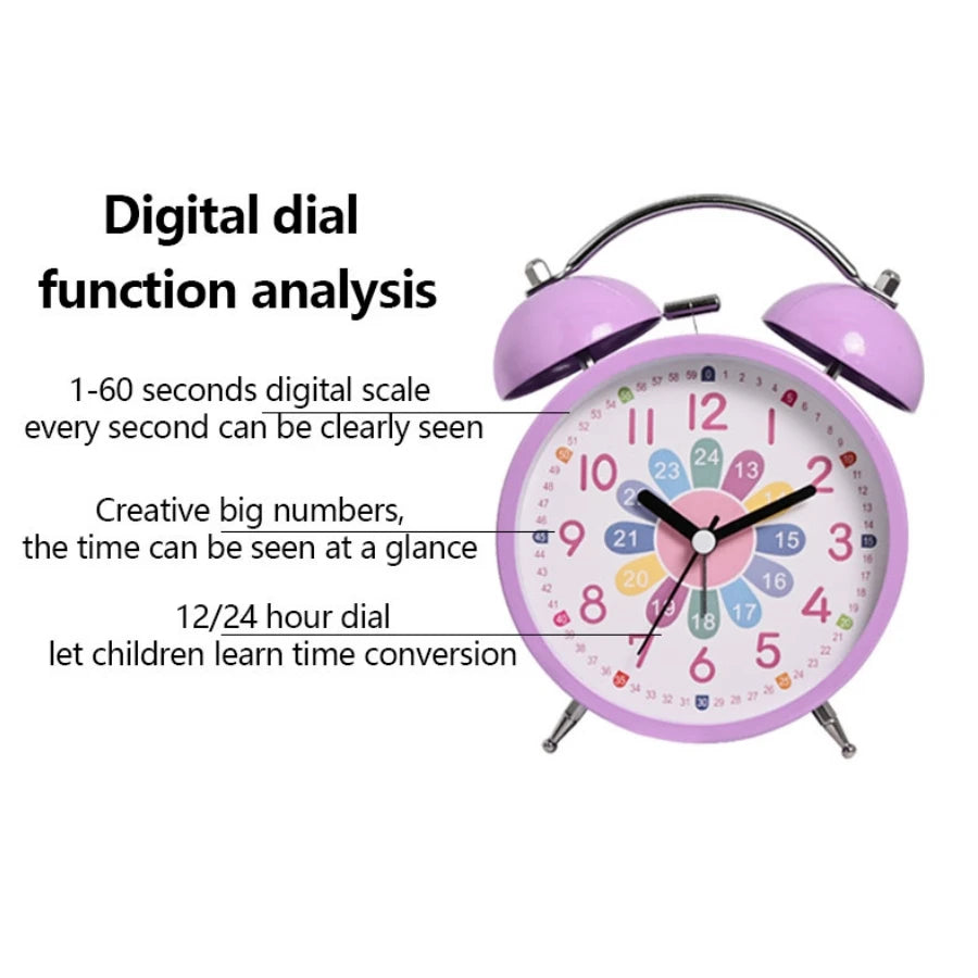 1pc student-only bedroom table alarm clock; 3-inch early education small alarm clock; Room/home décor