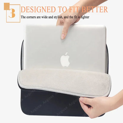 Laptop Bag 11 12 13 15 15.6 Inch Laptop Case Soft Bag Office Travel Business For Xiaomi Lenovo Hp Dell Computer Case Macbook Air