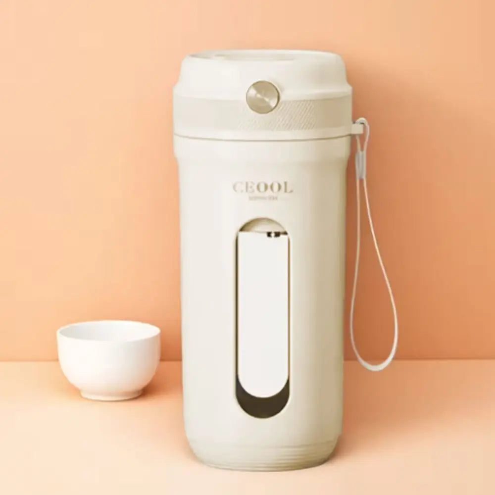 4/10 Blades Fruit Blender Cup with Detachable Straw USB Rechargeable Smoothie Maker Cup 350ML Mini Ice Crusher Office