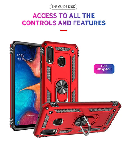 for Samsung A20e Armor Shockproof Case for Samsung Galaxy A20e Military Protective Ring Holder Magnet Cover for Samsung A 20e
