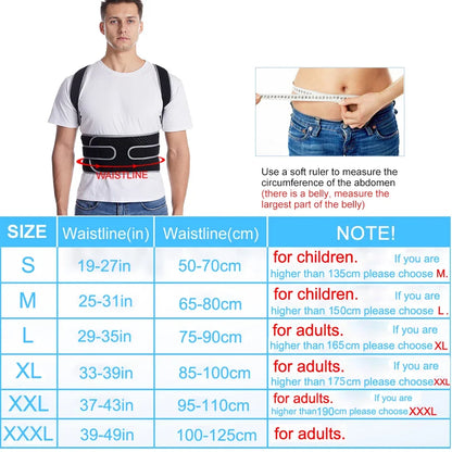 Posture Corrector for Men Women - Adjustable Back Brace for Upper&Lower Back Pain - Lumbar & Shoulder Support to Improve Posture