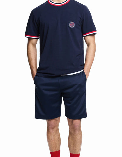 Mens T Shirts Cotton Mens Casual Short Sleeve Solid Stripe O Neck Soft T-Shirts Basic 2025 Men's Loose Fit Tee Shirt Tops