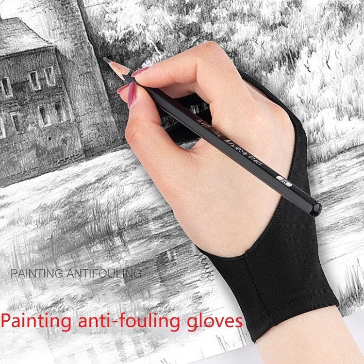 Tablet Gloves Drawing Gloves Left Hand Drawing Glove Paint Digital Graphic Tablet Glove for Drawing Glove