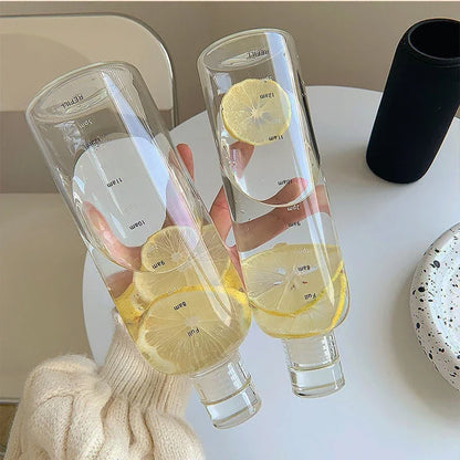 Sports Water Bottle New Simple Water Cup Portable Water Container Outdoor Travel Fitness Sports Gym Bottle Milk Juice Bottle