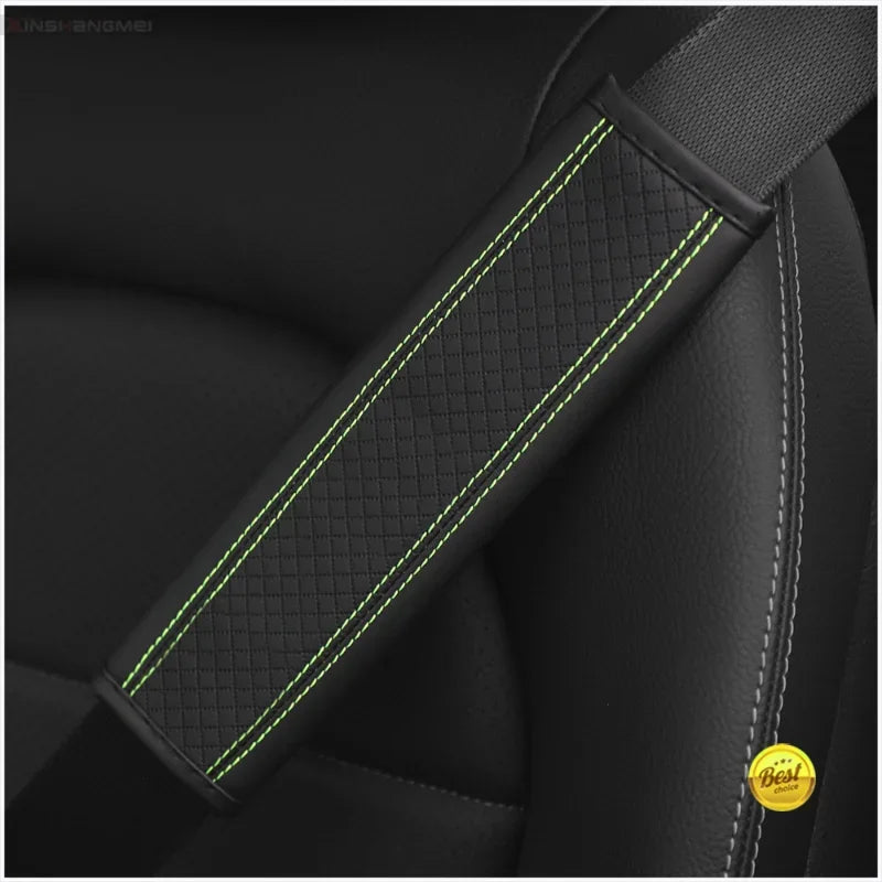 Car accessories seat belt PU Leather Safety Belt Shoulder Cover Breathable Protection Seat Belt Padding Pad Auto Interior Access