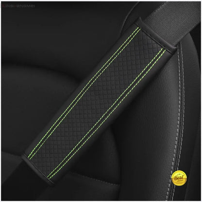 Car accessories seat belt PU Leather Safety Belt Shoulder Cover Breathable Protection Seat Belt Padding Pad Auto Interior Access