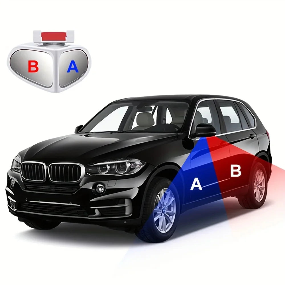 360 Degree Rotatable Side Car Blind Spot Convex Mirror Car Blind Spot Convex Mirror Rearview Parking Safety Auto Exterior Mirror