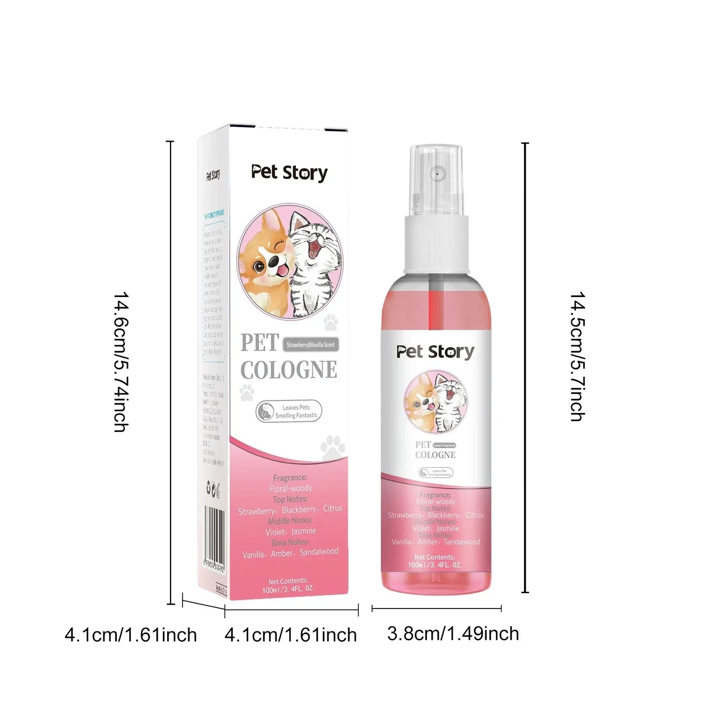 Premium Grooming Spray Dog Spray Deodorizer Perfume For Dogs - Dog Cologne Spray Long Lasting Dog Sprays - Dog Perfume Spray Lon