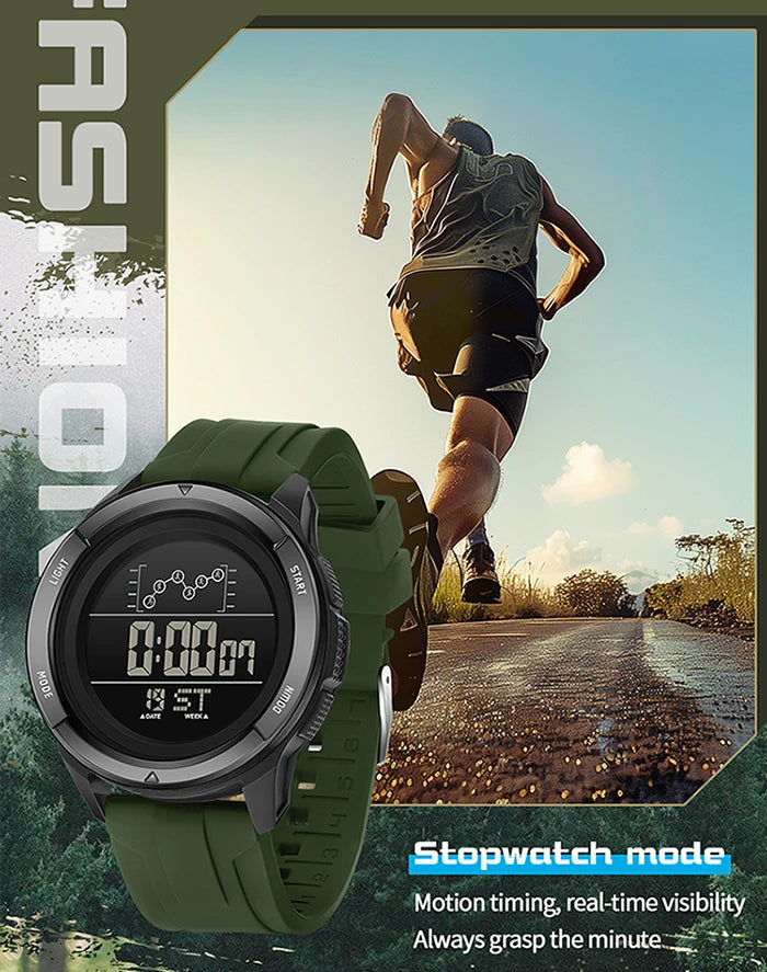 SANDA 2198 Single Monitor Male Student Electronic Watch Multifunctional Waterproof sports Student Electronic Watch 2025