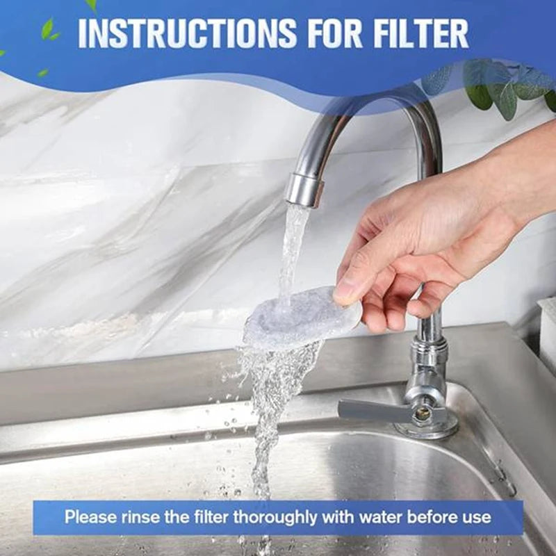 40PCS Cat Water Fountain Filters For 67Oz/2L And 108/3.2L Stainless Steel Pet Fountain Cat Replacement Filters Sponges