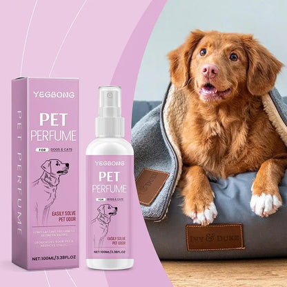 100ml Pet Odor Eliminator Fresh Scent Spray For Dogs Cats Home Deodorizing Solution With Harness Attachment