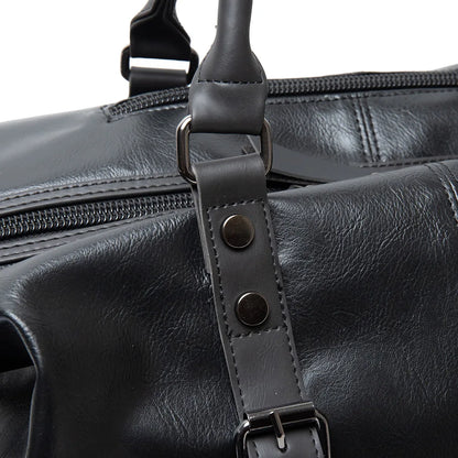 2025 New Men Travel Totes Crossbody Shoulder Bags Large Capacity Handbag Fashion Top-Handle Bag Waterproof PU Leather Laptop Bag