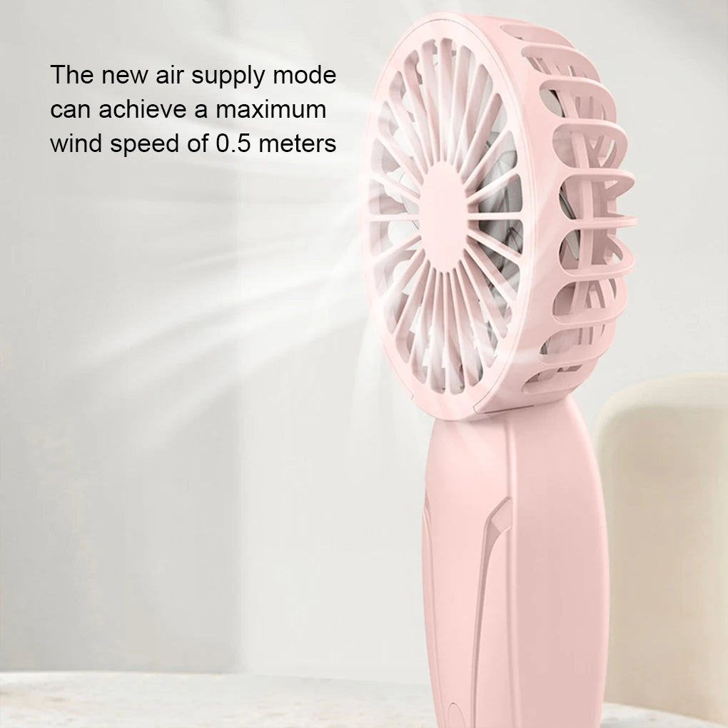 Mini Portable Fans Handheld USB Rechargeable Fan Air Cooler Outdoor Travel Hand Fans Ventilation Fan
