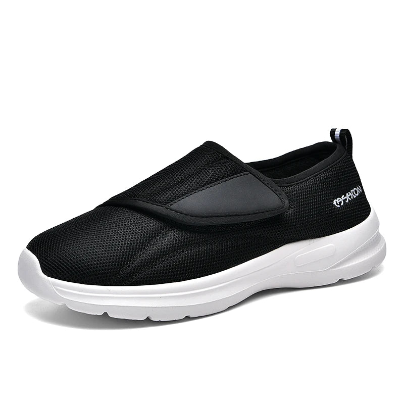 Diabetic Shoes for Men Wide Width Walking Shoes Slip-On Orthopedic Shoes for Swollen Feet Foot Pain Relief Cushion Sneakers
