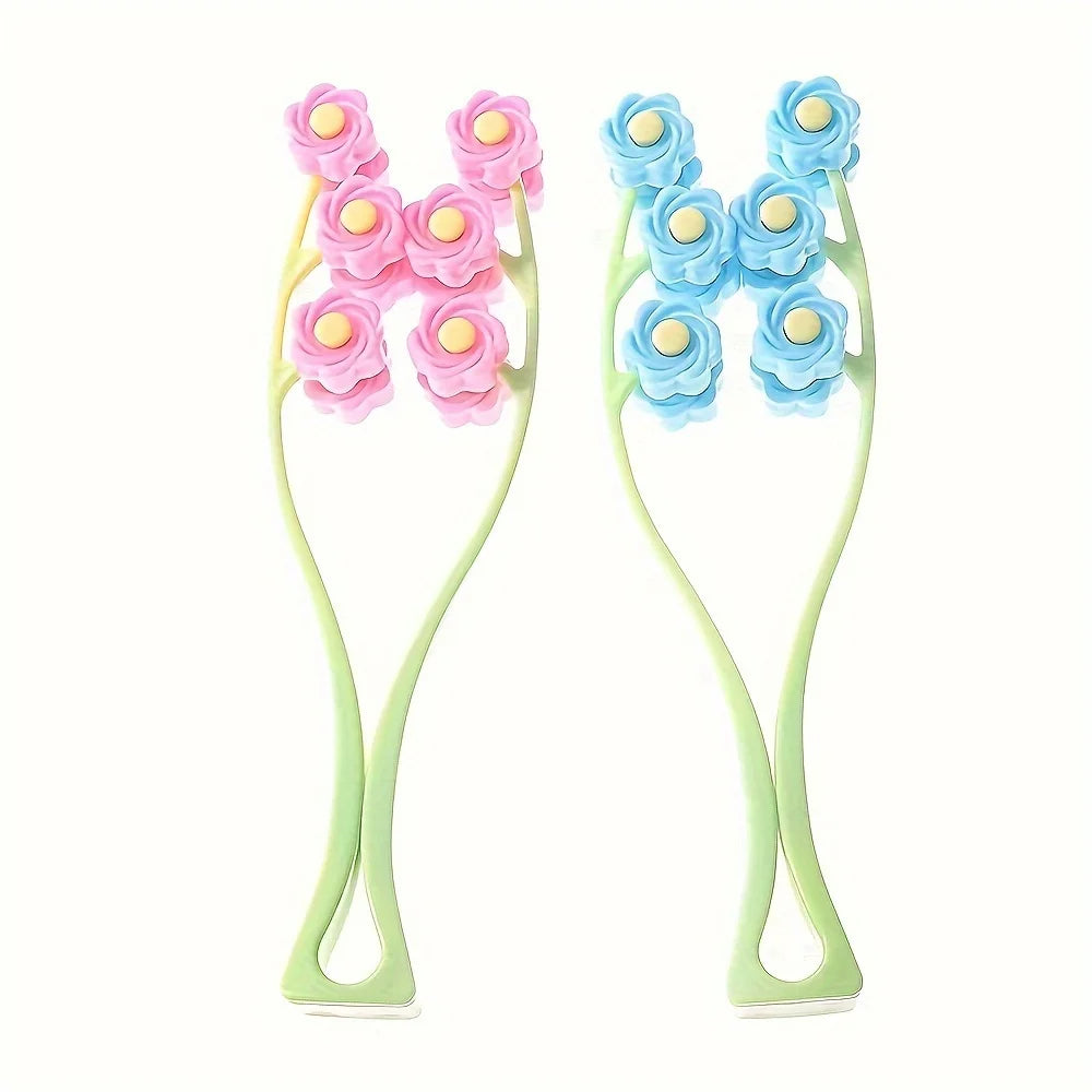 New Portable Flower Shaped Facial Roller Massager Anti Wrinkle Face Lifting Artifact Massage Alternative Relaxation Beauty Tool