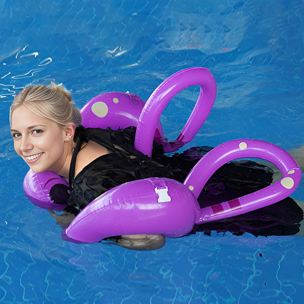 PVC Drifting Safety Vest Lightweight Inflatable Buoyancy Vest Portable Adjustable Webbing Safety Buckle Swim Pool Accessories